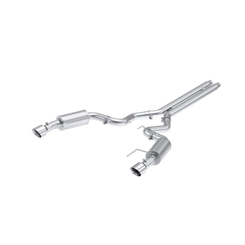 MBRP MBR 2024 Ford Mustang GT S650, 5. 1 Aluminized Steel 3in Cat-Back Dual Split Rear (Street)