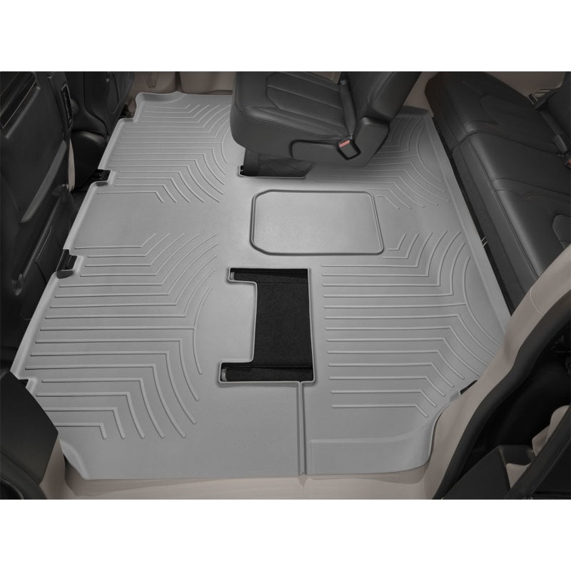 WeatherTech 22+ NIssan Frontier Crew Cab Rear FloorLiner – Grey w/o Fender Premium Audio
