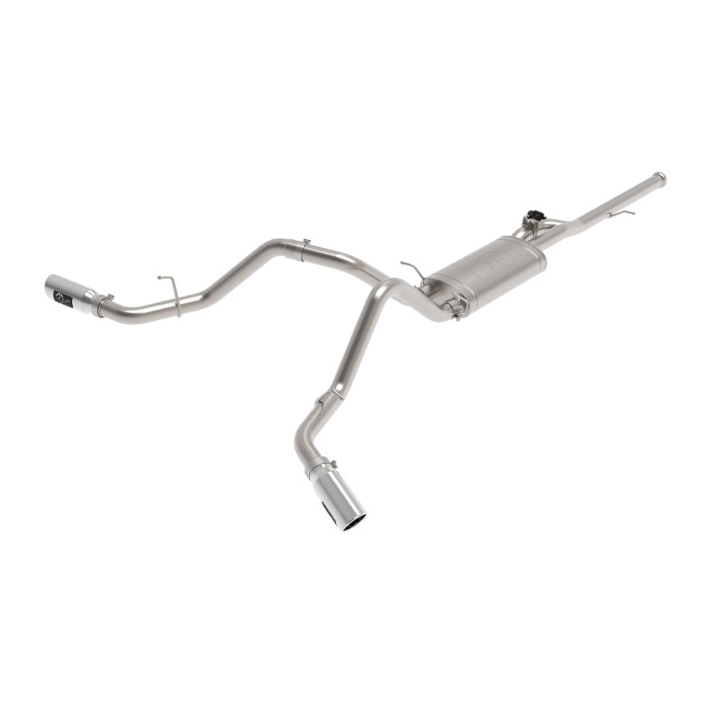 aFe Gemini XV 3in 304SS CB Exhaust w/ Cutout 14-19 GM Trucks 4.3/5.3L w/ Pol Tips – CrewCab/Extended