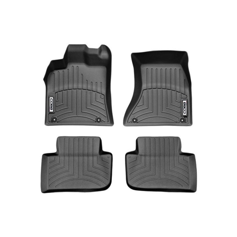 COBB 15-17 Porsche Macan S / Turbo / GTS Front and Rear FloorLiner by WeatherTech – Black