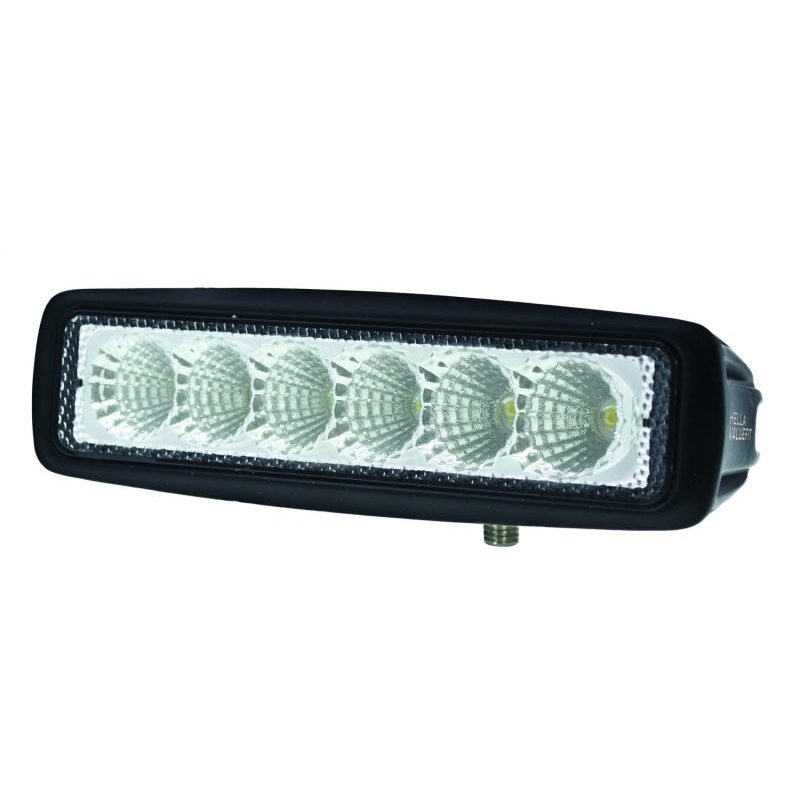 Hella Value Fit Mini 6in LED Light Bar – Flood Beam Pedestal