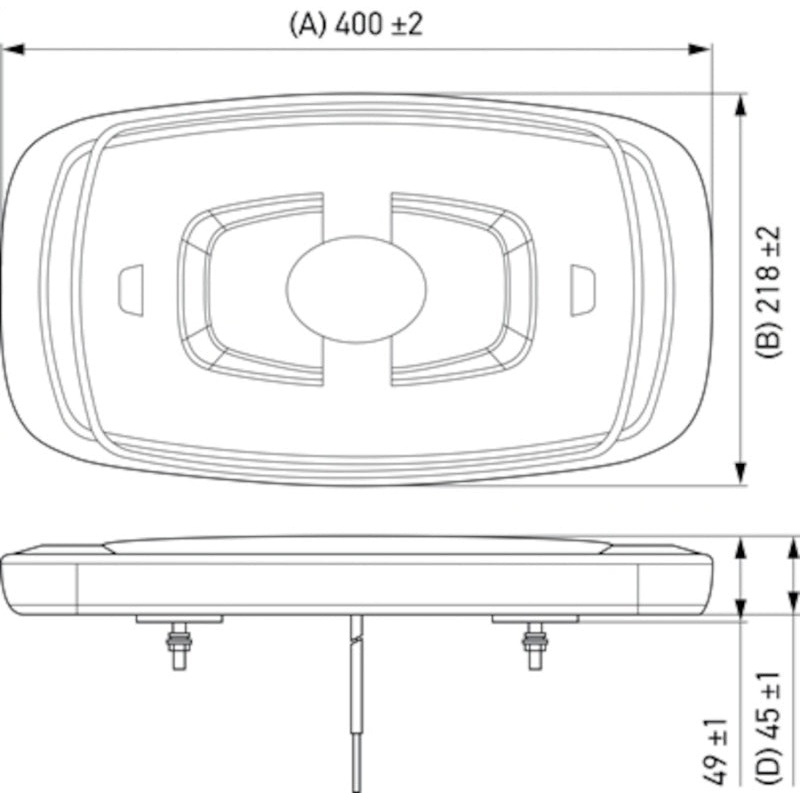 Hella L/Bar Mini 16In Led (Mv Fxd Amber)