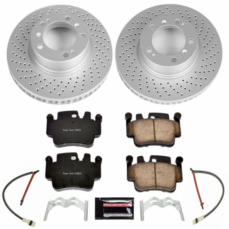 PowerStop Power Stop 05-06 Porsche Boxster Front Z23 Evolution Sport Coated Brake Kit