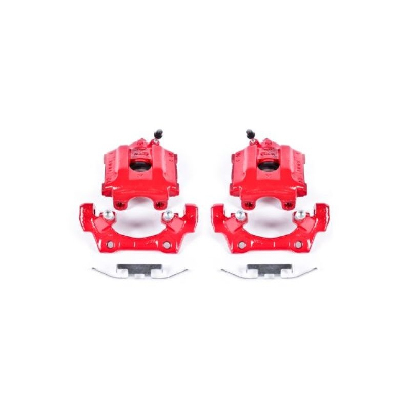 PowerStop Power Stop 92-98 BMW 318i Rear Red Calipers w/Brackets – Pair