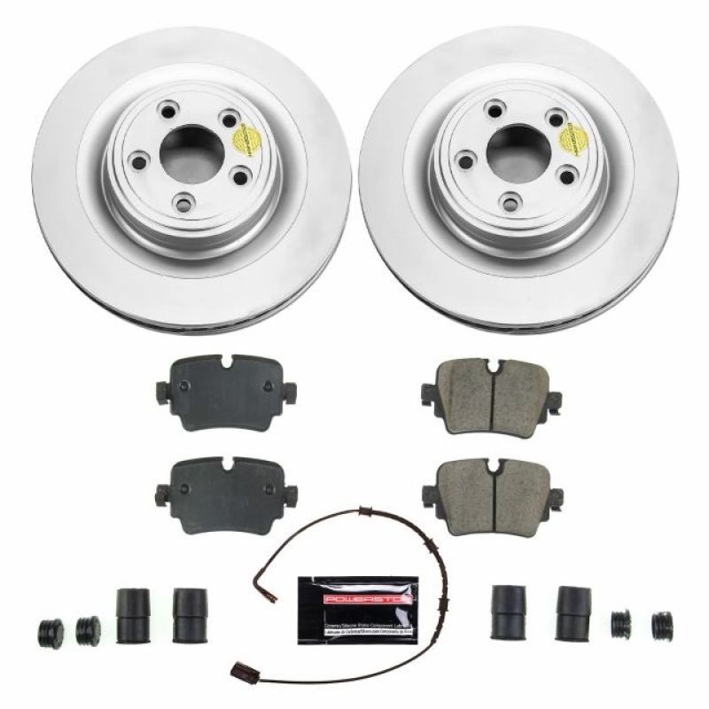 PowerStop Power Stop 16-17 Jaguar XJ Rear Z23 Evolution Sport Coated Brake Kit