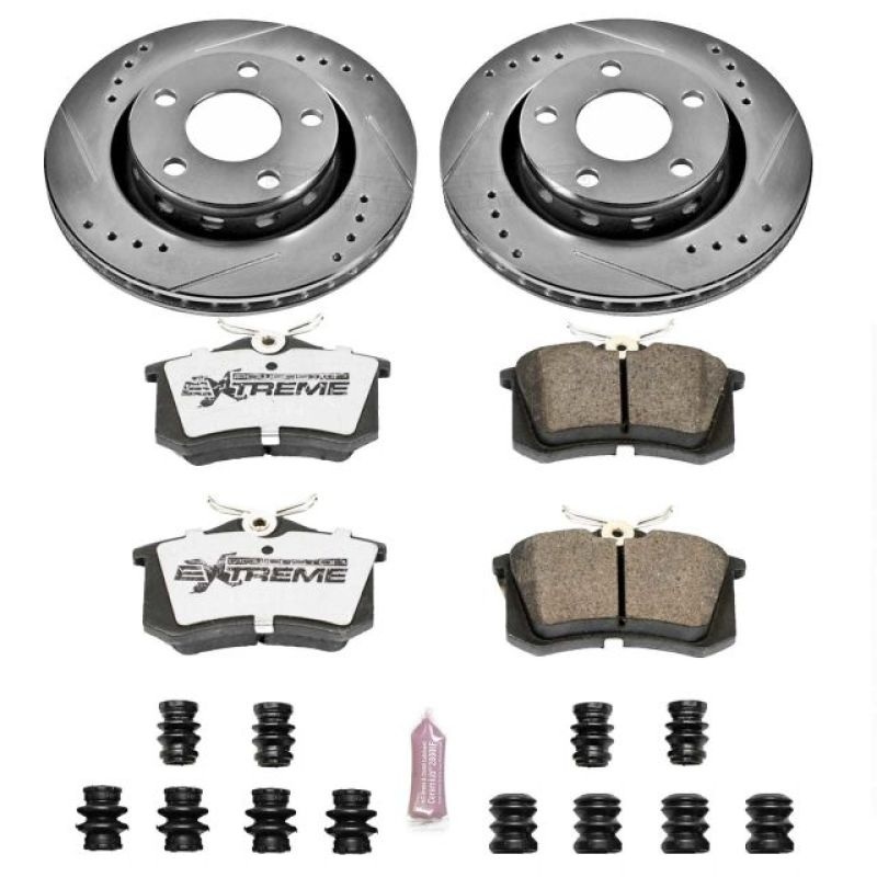 PowerStop Power Stop 1999 Audi A8 Rear Z26 Street Warrior Brake Kit