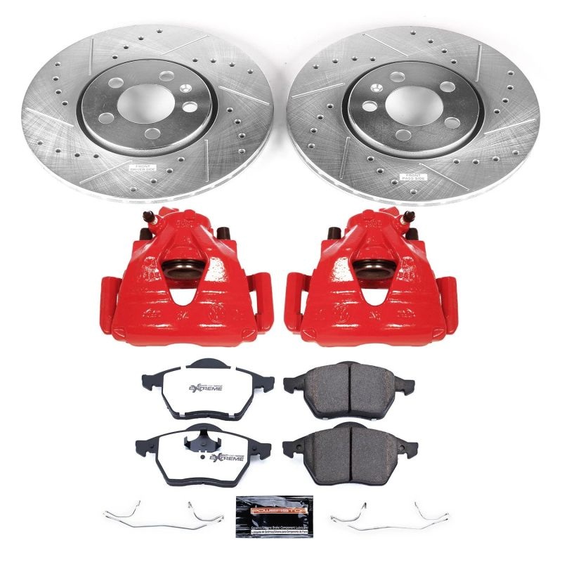PowerStop Power Stop 1999 Volkswagen Golf Z26 Street Kit w/ Calipers – Front