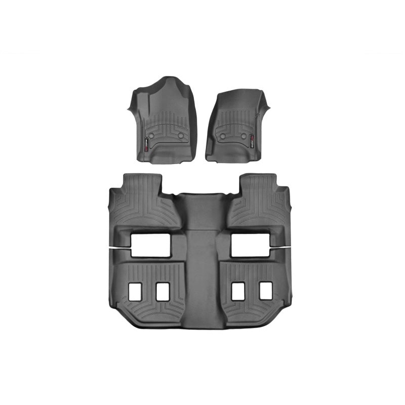 WeatherTech 15+ Chevy Suburban/GMC Yukon w/ 2nd Row Bucket Seats Front and Rear FloorLiners – Black