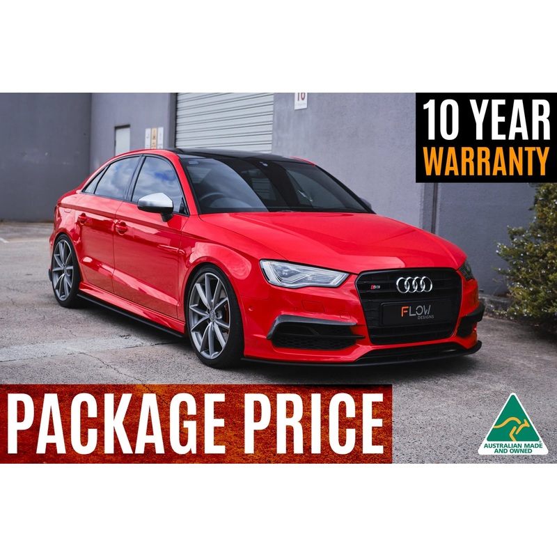 Flow Designs Full Splitter Set – 8V S3 Sedan (Pre-Face Lift)