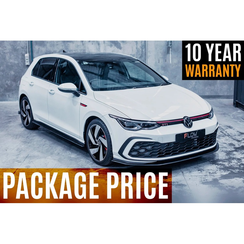 Flow Designs Full Splitter Set – MK8/MK8.5 GTI