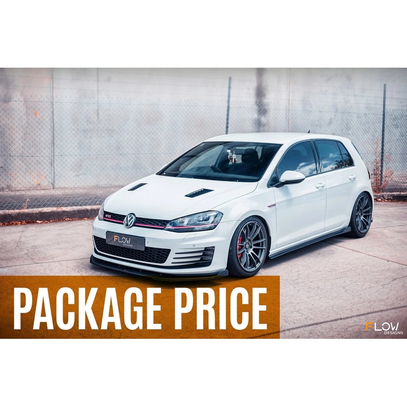 Flow Designs Full Splitter Set With Flow-Lock Rear Diffuser – MK7 GTI