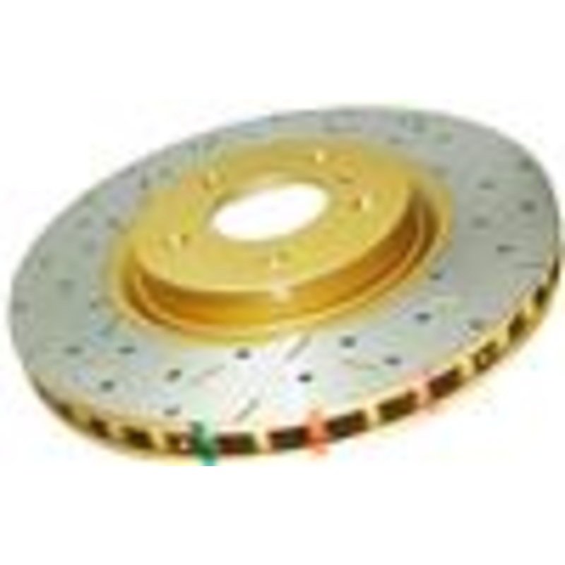 DBA 00-06 Audi TT Front 4000 Series Drilled & Slotted Rotor