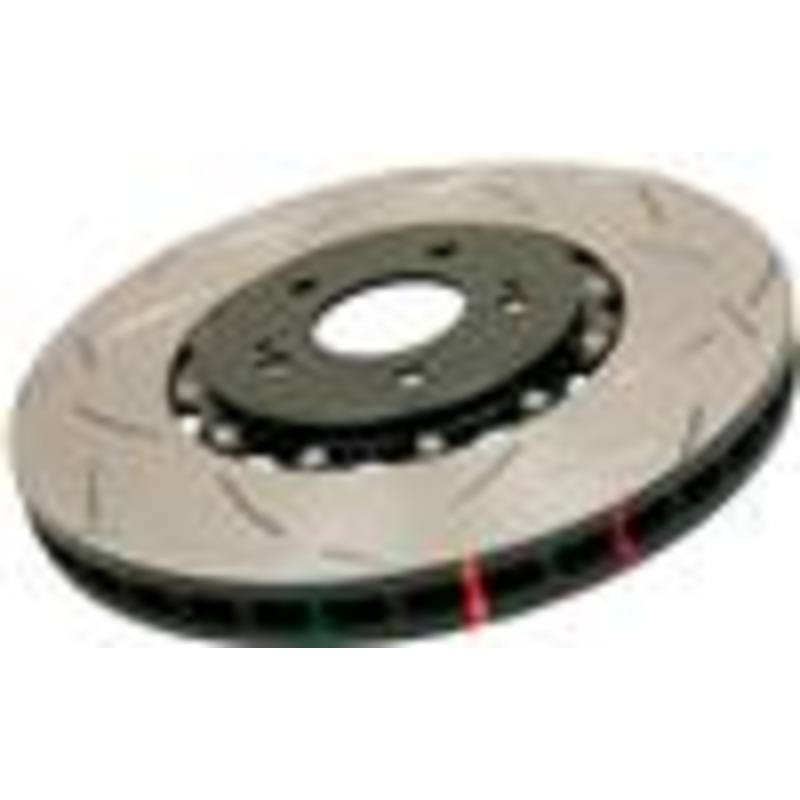 DBA 04-08 Porsche 911 GT3 T3 5000 Series Front Slotted Rotor Assembled w/ Black Hat