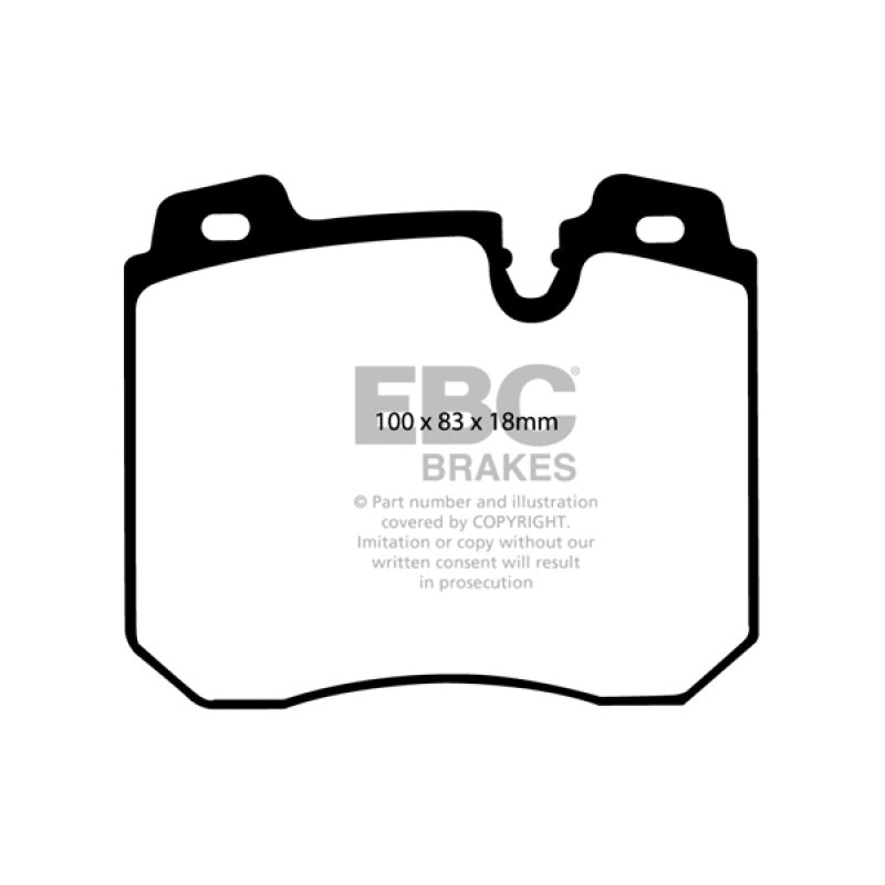 EBC 90-95 BMW 750iL 5.0 (E32) Greenstuff Front Brake Pads