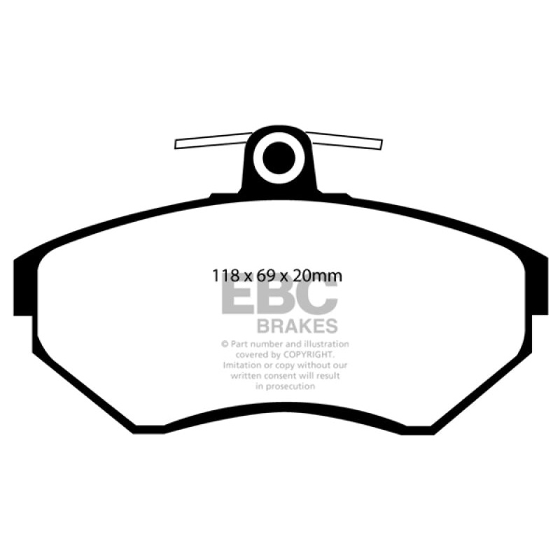 EBC 96-98 Volkswagen Passat 1.9 TD Redstuff Front Brake Pads