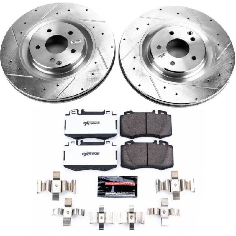 PowerStop Power Stop 02-04 Mercedes-Benz C32 AMG Front Z26 Street Warrior Brake Kit