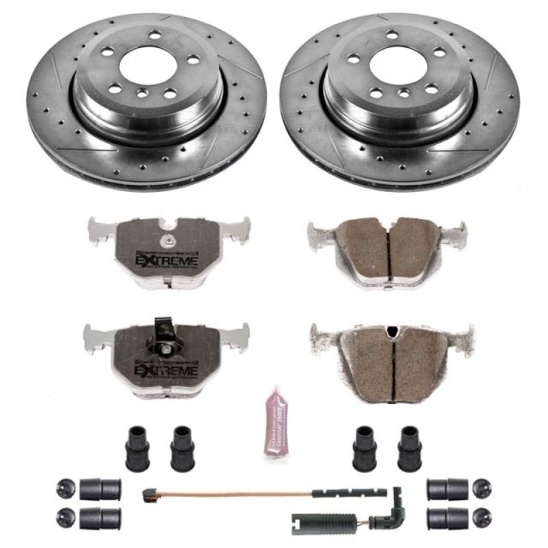 PowerStop Power Stop 04-10 BMW X3 Rear Z26 Street Warrior Brake Kit