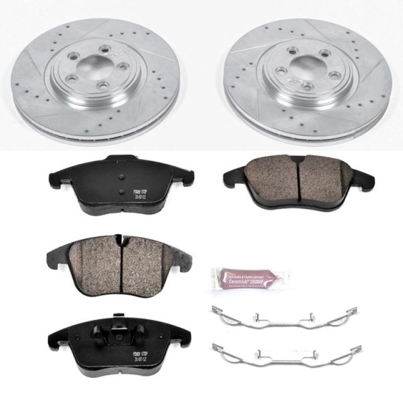 PowerStop Power Stop 06-08 Jaguar S-Type Front Z23 Evolution Sport Brake Kit