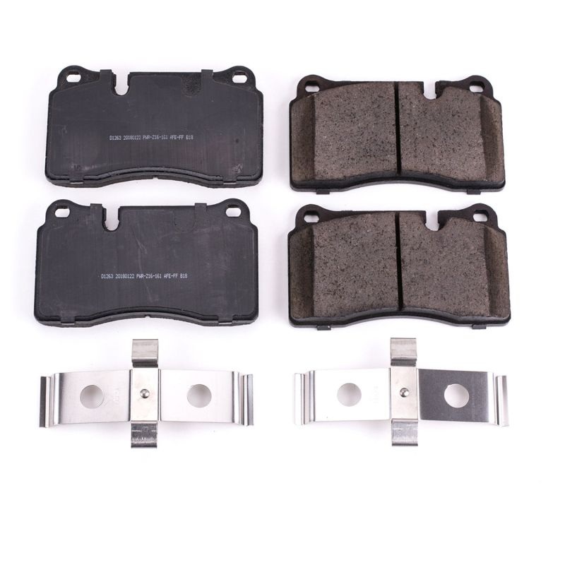PowerStop Power Stop 06-09 Land Rover Range Rover Front Z17 Evolution Ceramic Brake Pads w/Hardware