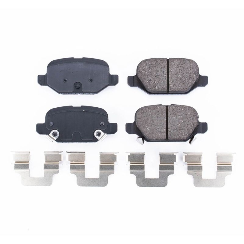 PowerStop Power Stop 13-17 Fiat 500 Rear Z17 Evolution Ceramic Brake Pads w/Hardware