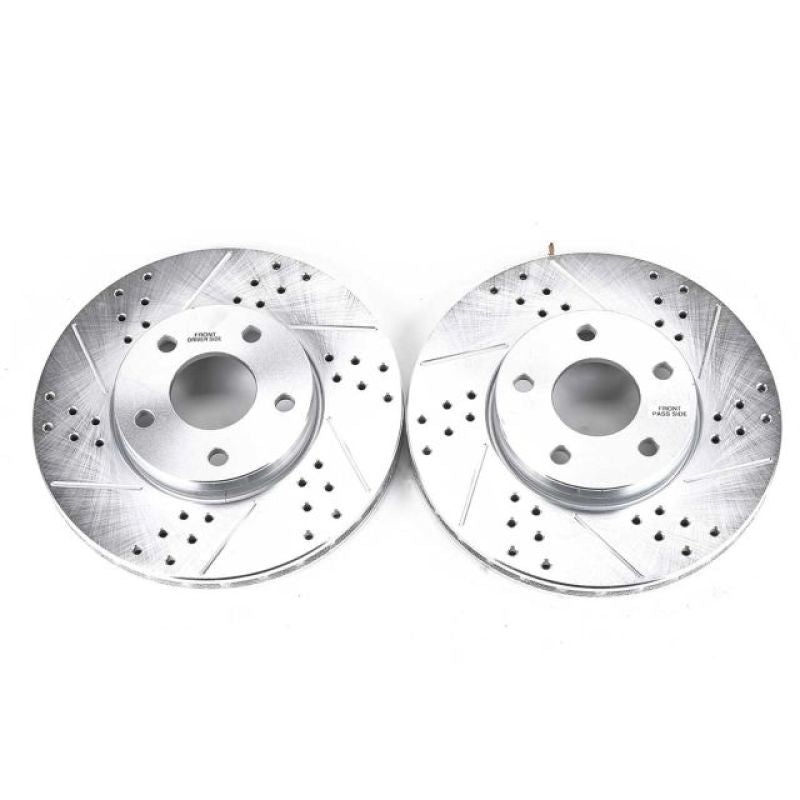 PowerStop Power Stop 14-18 Ford C-Max Front Evolution Drilled & Slotted Rotors – Pair