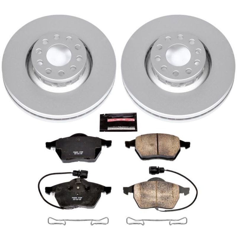 PowerStop Power Stop 97-99 Audi A8 Front Z23 Evolution Sport Coated Brake Kit