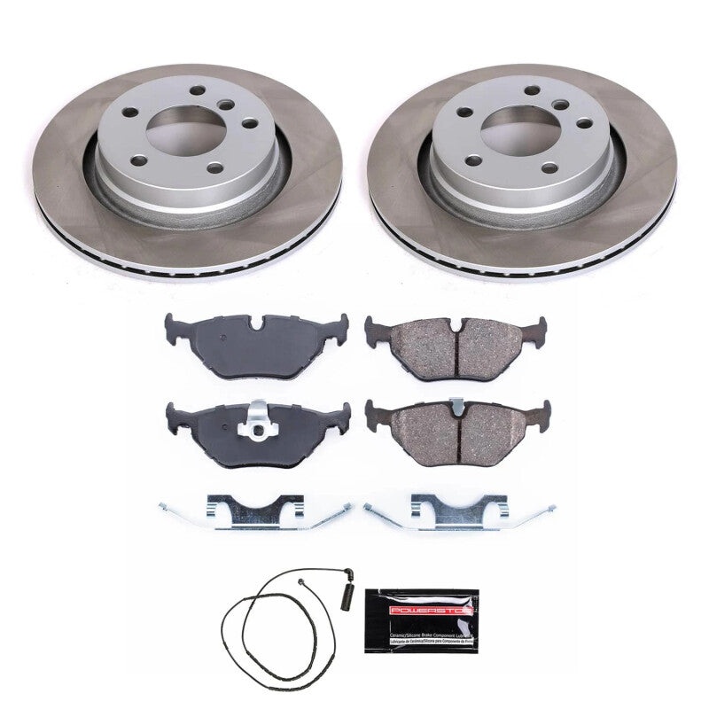 PowerStop Power Stop 99-00 BMW 328i Rear Semi-Coated Rotor Kit
