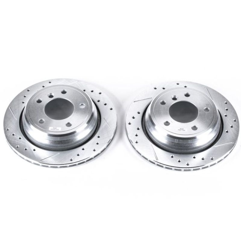 PowerStop Power Stop 01-03 BMW 525i Rear Evolution Drilled & Slotted Rotors – Pair
