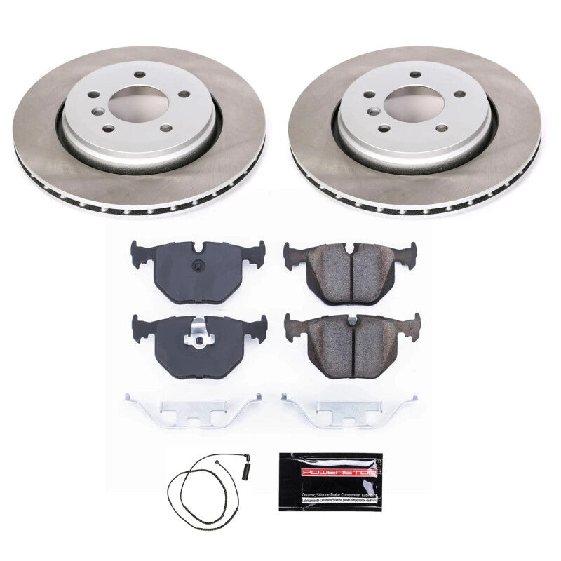 PowerStop Power Stop 01-05 BMW 330xi Rear Semi-Coated Rotor Kit