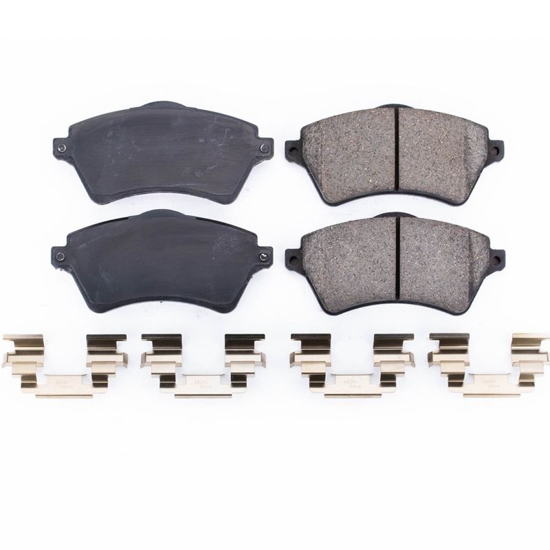 PowerStop Power Stop 02-05 Land Rover Freelander Front Z17 Evo Ceramic Brake Pad w/Hardware