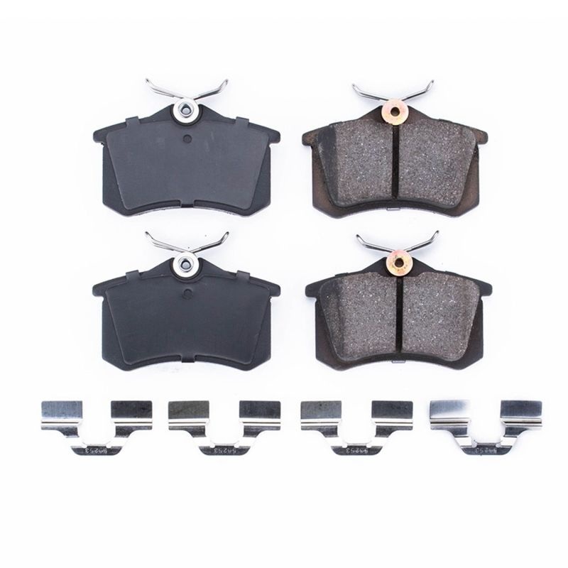 PowerStop Power Stop 03-04 Audi A4 Rear Z17 Evolution Ceramic Brake Pads w/Hardware