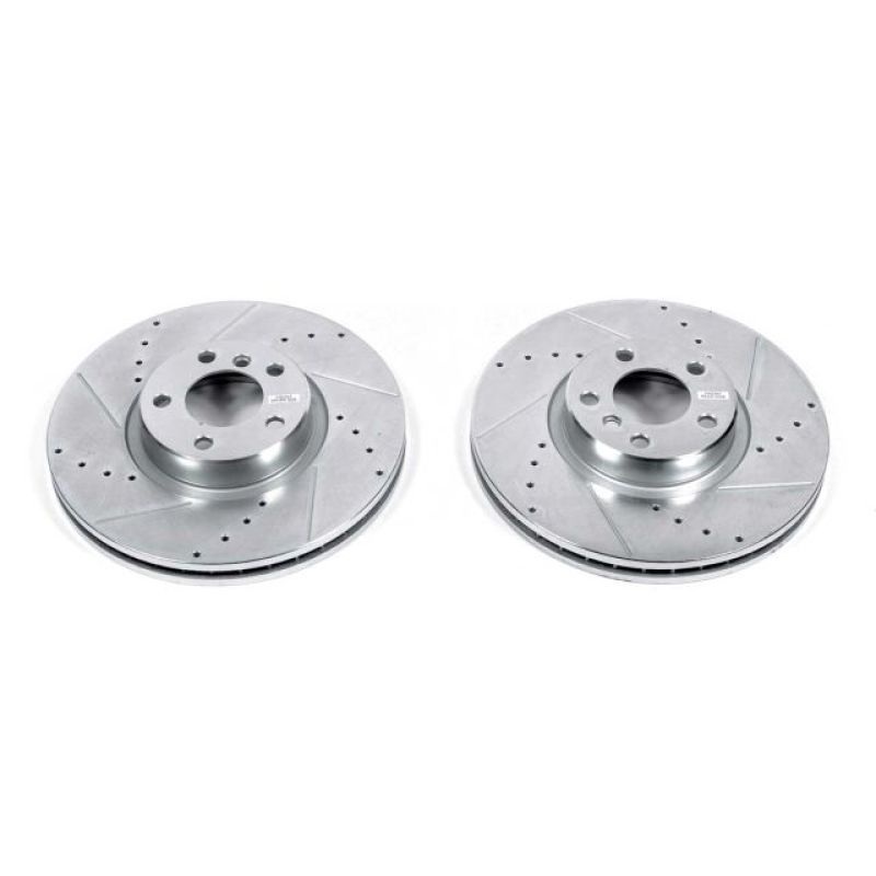 PowerStop Power Stop 07-13 BMW X5 Front Evolution Drilled & Slotted Rotors – Pair