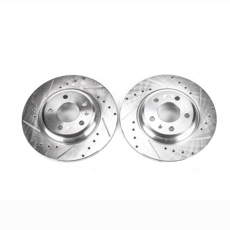 PowerStop Power Stop 09-19 Audi A4 Rear Evolution Drilled & Slotted Rotors – Pair