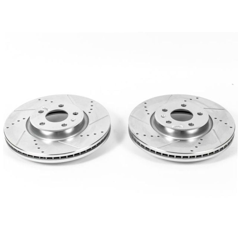PowerStop Power Stop 12-16 Audi A4 Front Evolution Drilled & Slotted Rotors – Pair