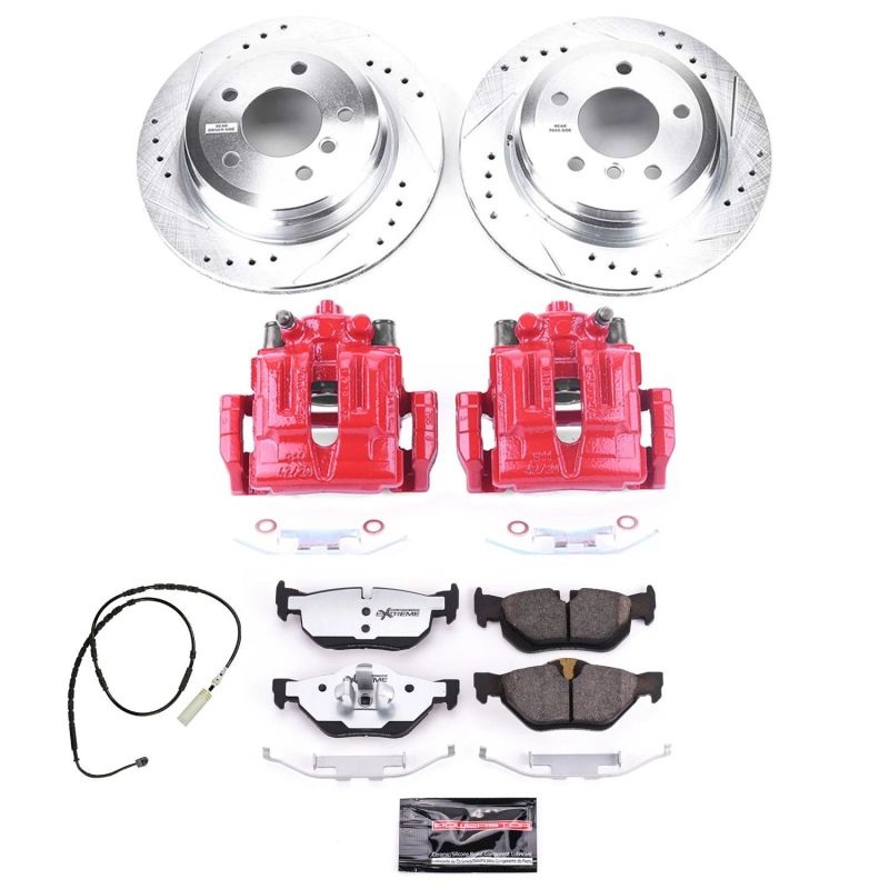 PowerStop Power Stop 13-15 BMW X1 Rear Z26 Street Warrior Brake Kit w/Calipers