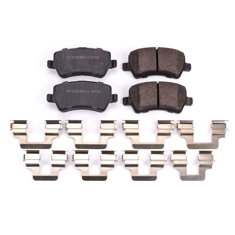PowerStop Power Stop 13-15 Land Rover LR2 Rear Z17 Evolution Ceramic Brake Pads w/Hardware