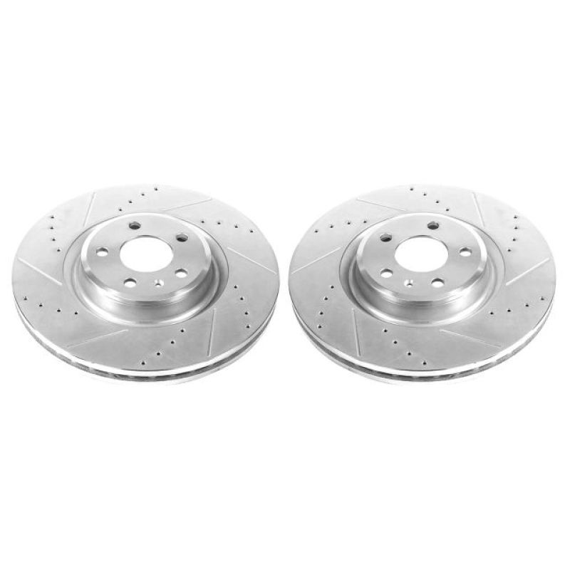 PowerStop Power Stop 14-18 Audi A6 Front Evolution Drilled & Slotted Rotors – Pair