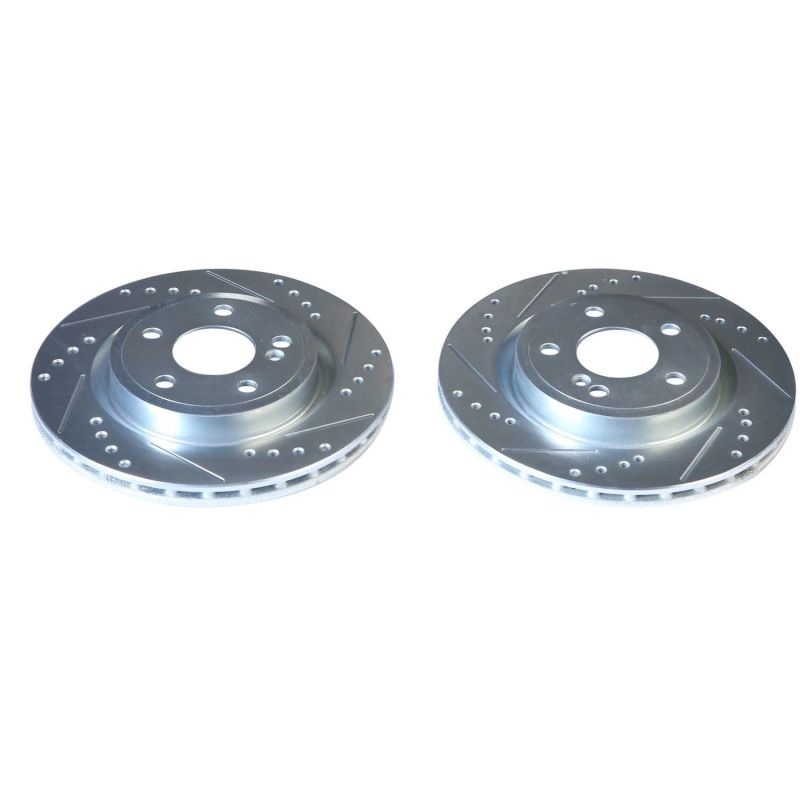 PowerStop Power Stop 14-19 Mercedes-Benz CLA250 Rear Evolution Drilled & Slotted Rotors – Pair