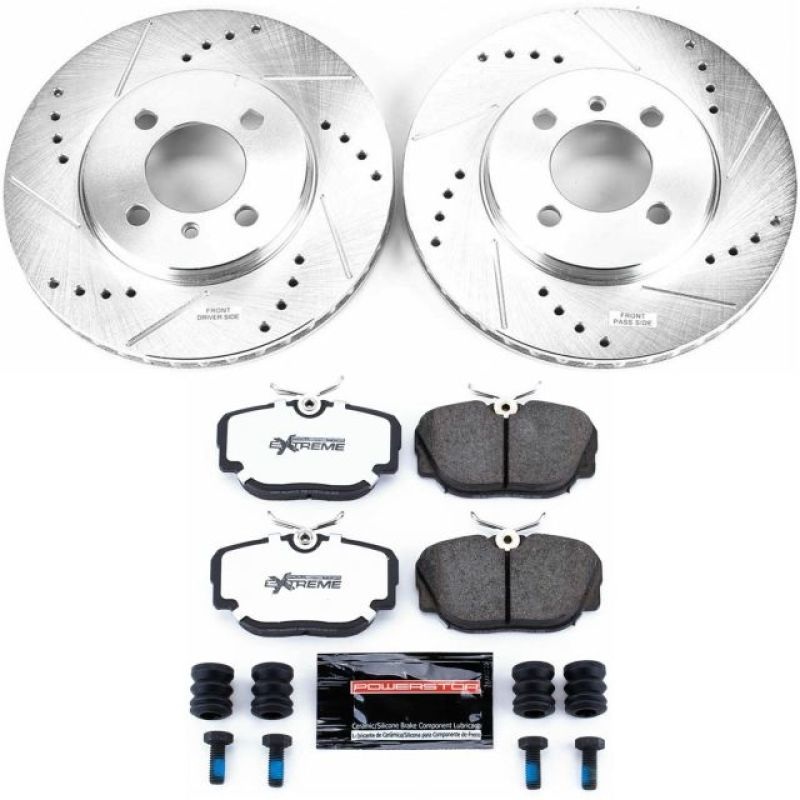 PowerStop Power Stop 91-92 BMW 318i Front Z26 Street Warrior Brake Kit