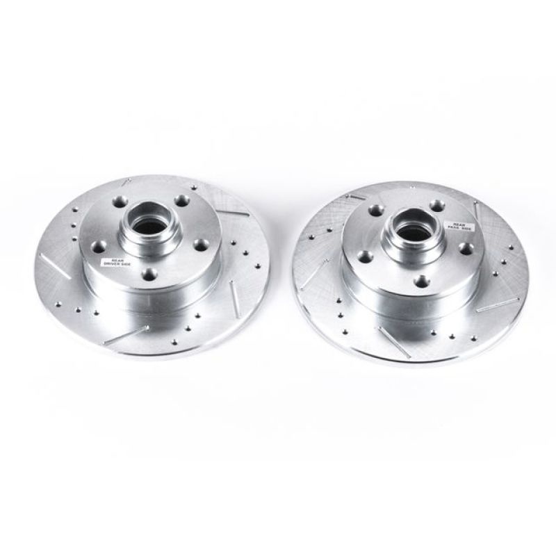 PowerStop Power Stop 92-95 Volkswagen Corrado Rear Evolution Drilled & Slotted Rotors – Pair