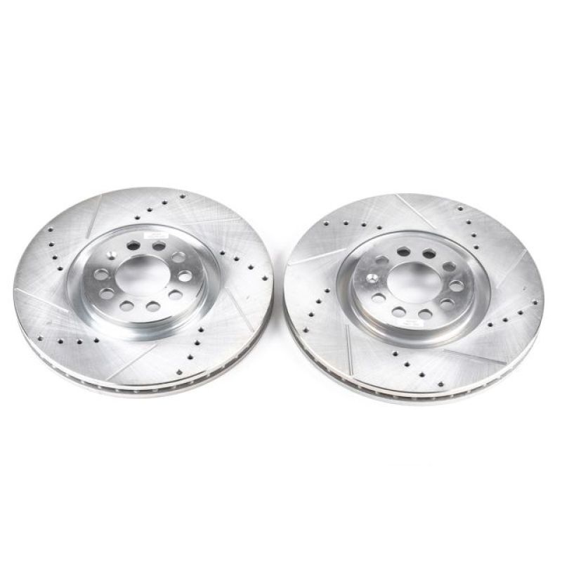 PowerStop Power Stop 99-06 Audi TT Front Evolution Drilled & Slotted Rotors – Pair