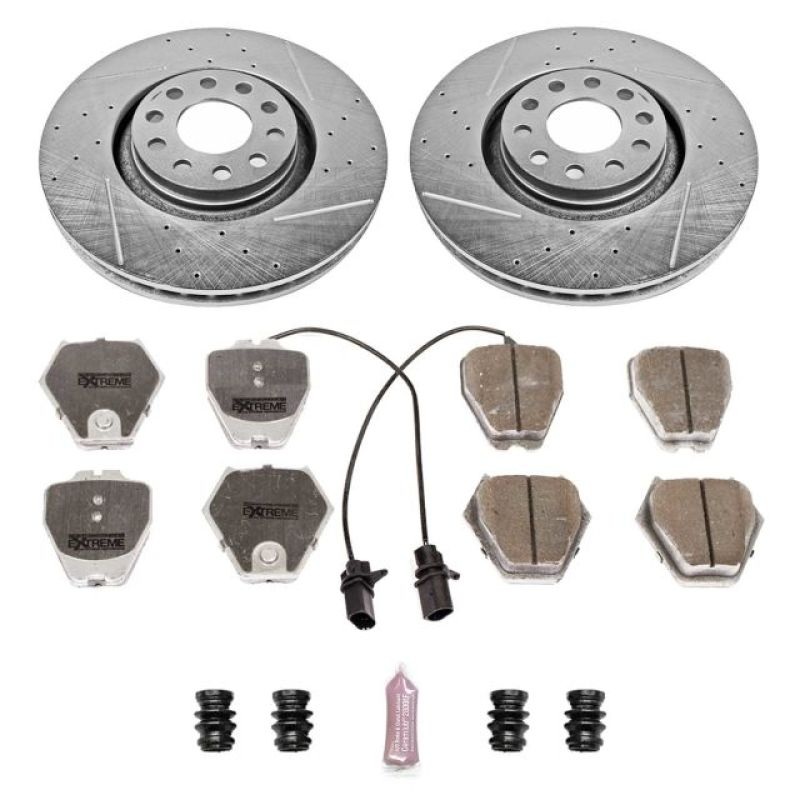 PowerStop Power Stop 00-01 Audi A6 Quattro Front Z26 Street Warrior Brake Kit