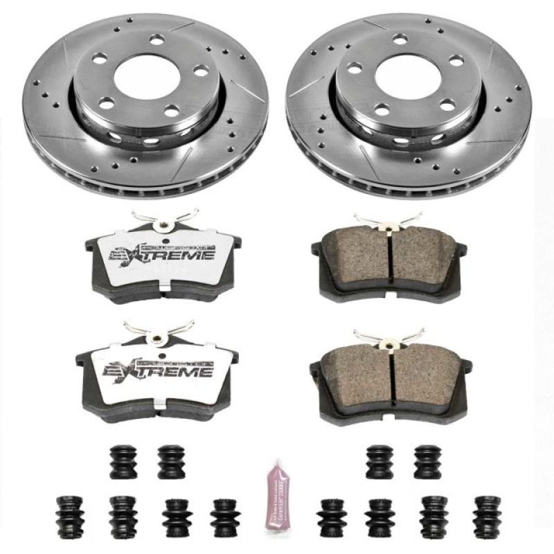 PowerStop Power Stop 00-02 Audi S4 Rear Z26 Street Warrior Brake Kit