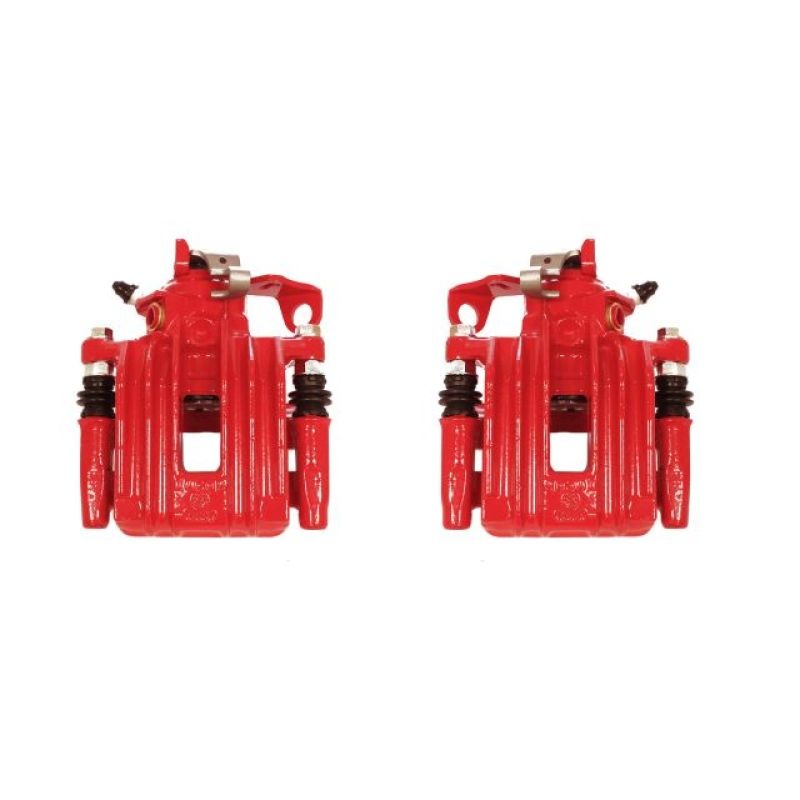 PowerStop Power Stop 00-10 Volkswagen Beetle Rear Red Calipers w/Brackets – Pair