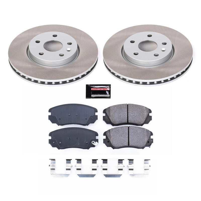 PowerStop Power Stop 10-11 Saab 9-5 Front Semi-Coated Rotor Kit