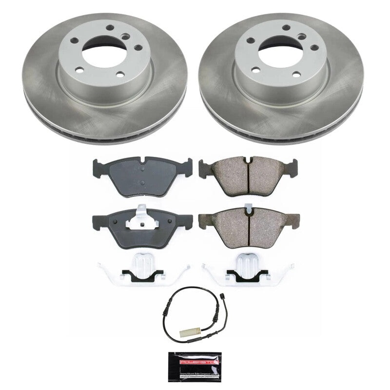 PowerStop Power Stop 10-13 BMW 128i Front Semi-Coated Rotor Kit