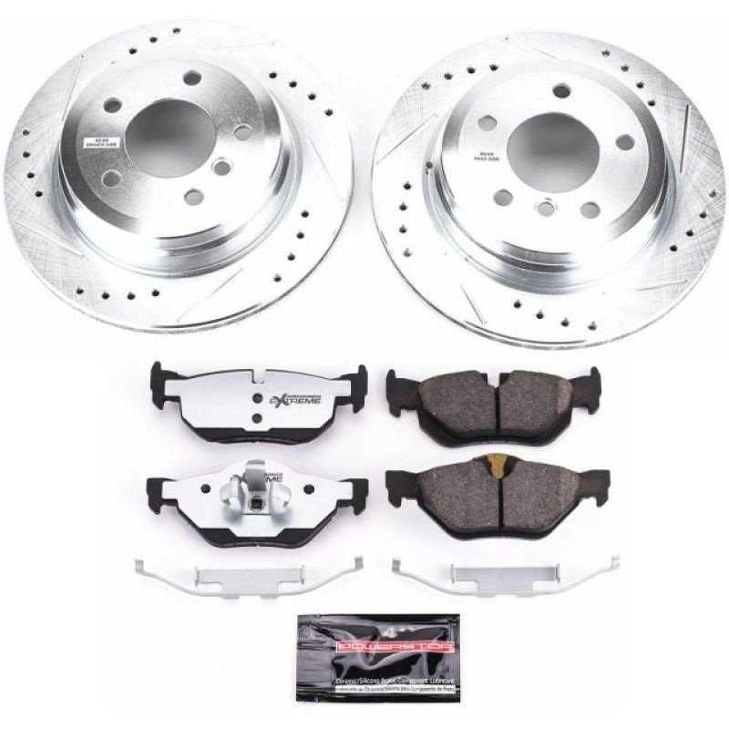 PowerStop Power Stop 11-13 BMW 328i Rear Z26 Street Warrior Brake Kit