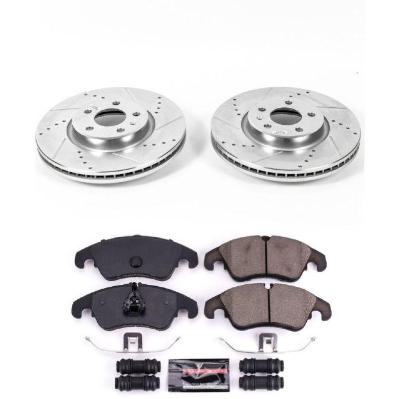 PowerStop Power Stop 12-16 Audi A4 Front Z23 Evolution Sport Brake Kit