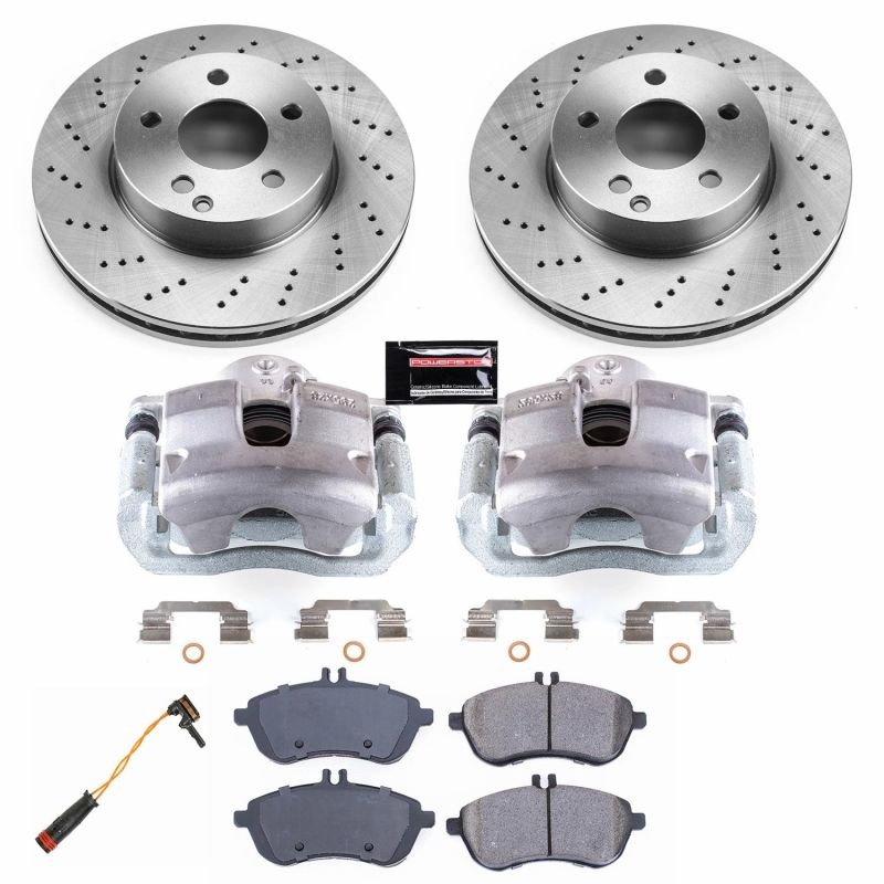 PowerStop Power Stop 12-16 Mercedes-Benz C250 Front Autospecialty Brake Kit w/Calipers