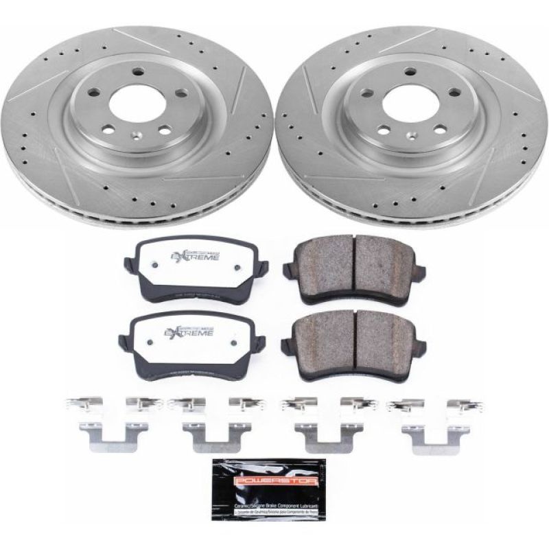 PowerStop Power Stop 13-17 Audi Q5 Rear Z26 Street Warrior Brake Kit